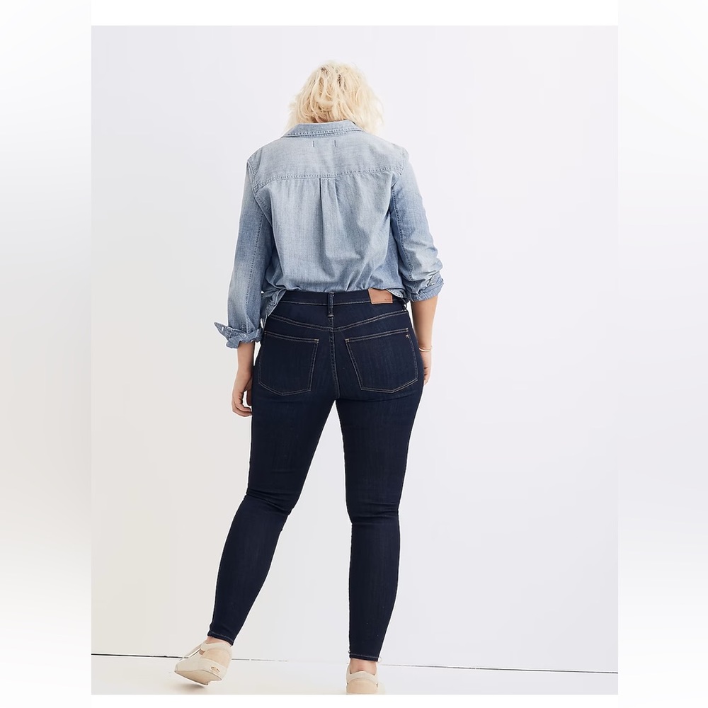 Madewell 9 inch Mid Rise Skinny Dark Wash Jeans size 36